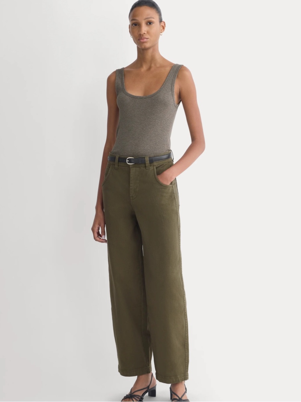 Women’s Olive Green Everlane Utility Pants